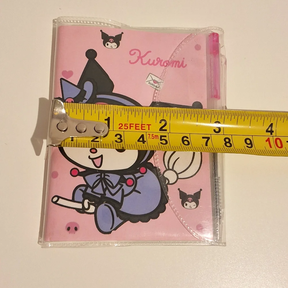 NEW Kuromi Sanrio Cute Pocket Notebook And Pen Set